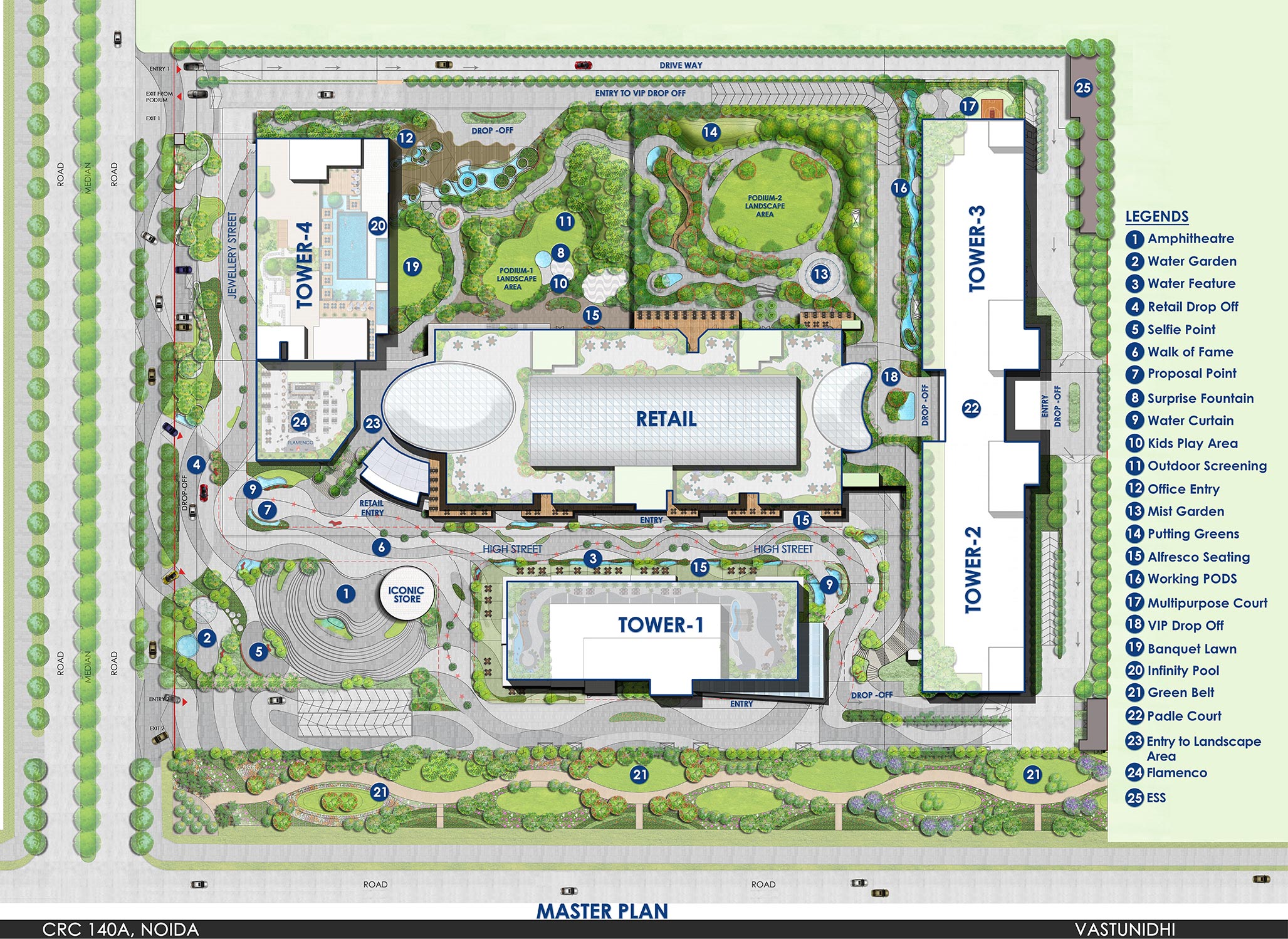 Site Plan of CRC Flagship
